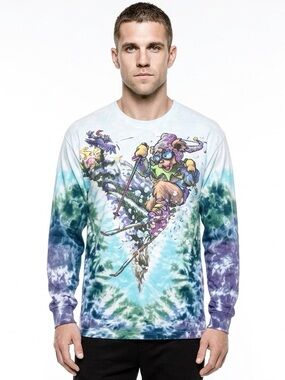 GRATEFUL DEAD | Vintage 1996 Single Stitch Long Sleeve Bears Skiing Tee Large